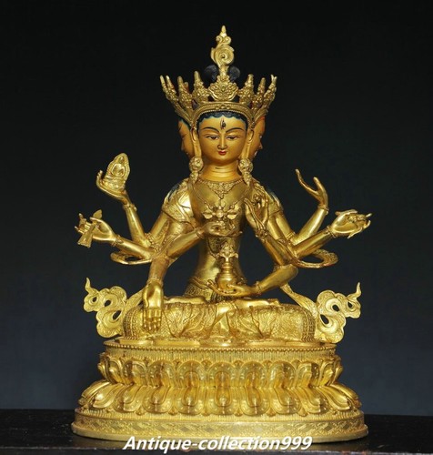 Tibet bronze gilt - bronze, painting